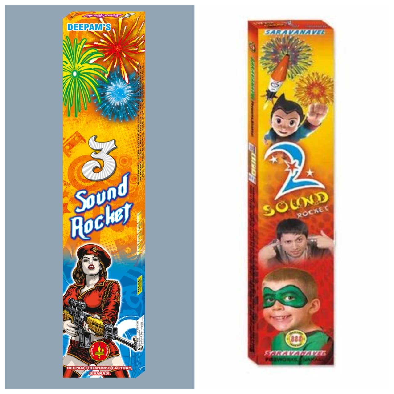 COLOUR / 2 SOUND /3 SOUND ROCKET
