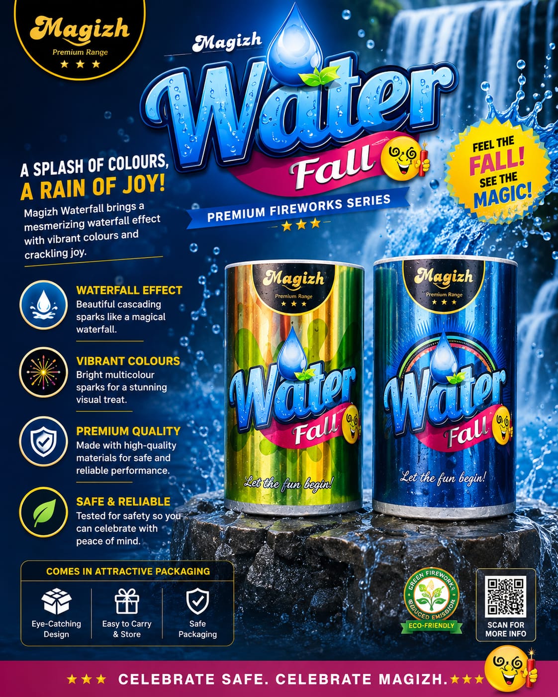 TIN BEER WATER FALL FOUNTAIN