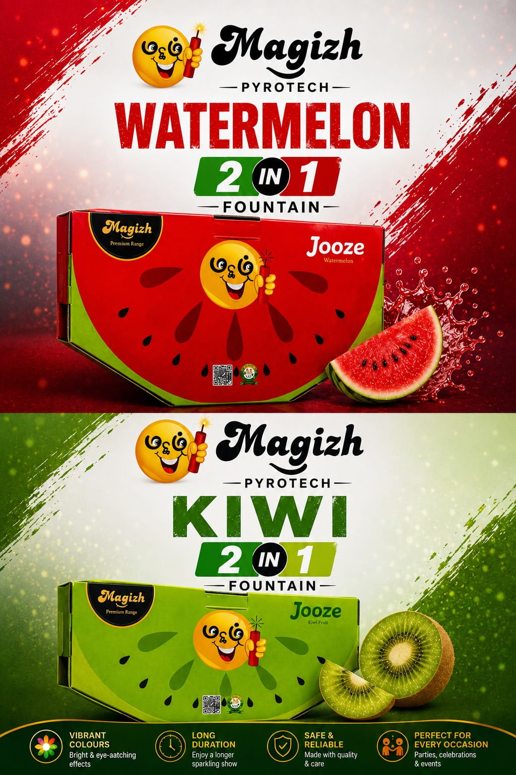 WATER MELLON / KIWI - 2 in 1